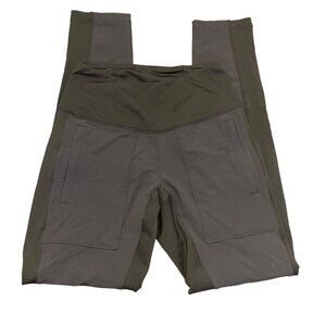 Marmot Womens Athletic Legging Pants High Rise Wide Elastic Waist Black Size XS